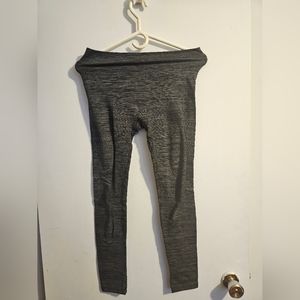 Black/Grey Heather Lined Leggings